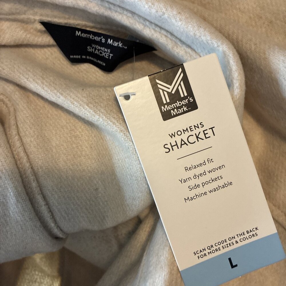 Members Mark Womens Shacket Button Front Shirt Ja… - image 5